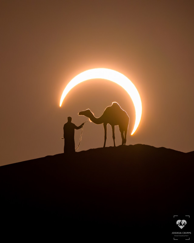 Capturando un retrato del 'Anillo de Fuego' Eclipse en el desierto
