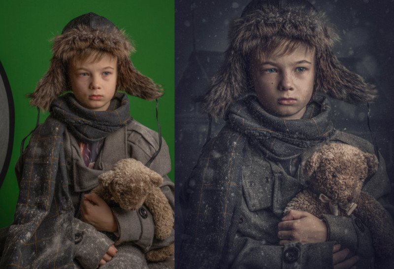 Estas imágenes de antes y después revelan lo que va en mi arte fotográfico