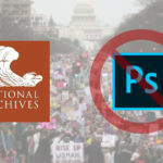 El desastre del Photoshop de la 'Marcha de las Mujeres' de los Archivos Nacionales
