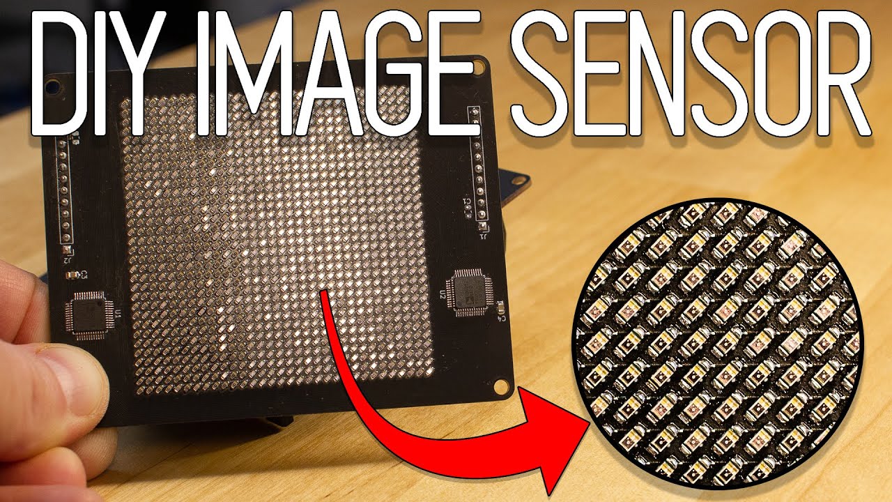 Este tipo construyó un sensor de imagen DIY que captura fotos de 1 kilopíxel